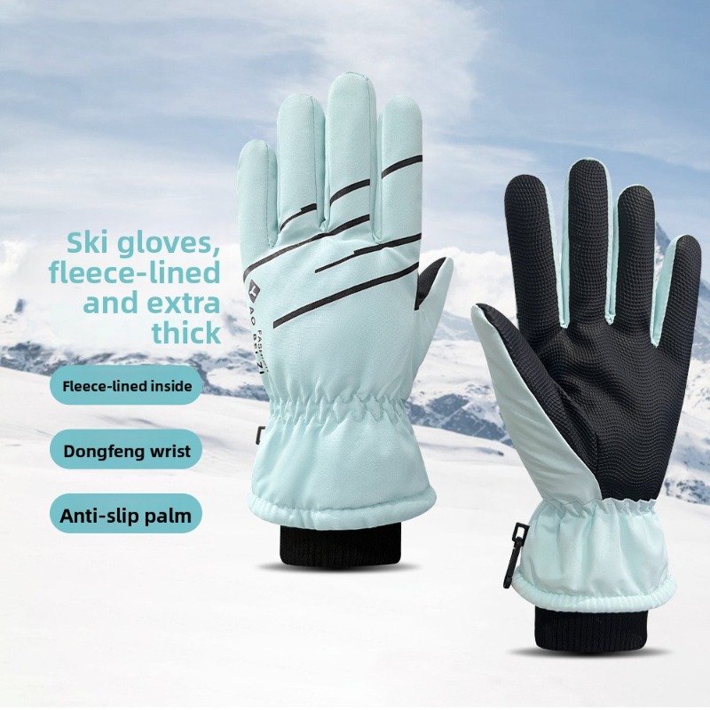 Snow Glove Insulated - Luvas de Esqui Femininas para Inverno,