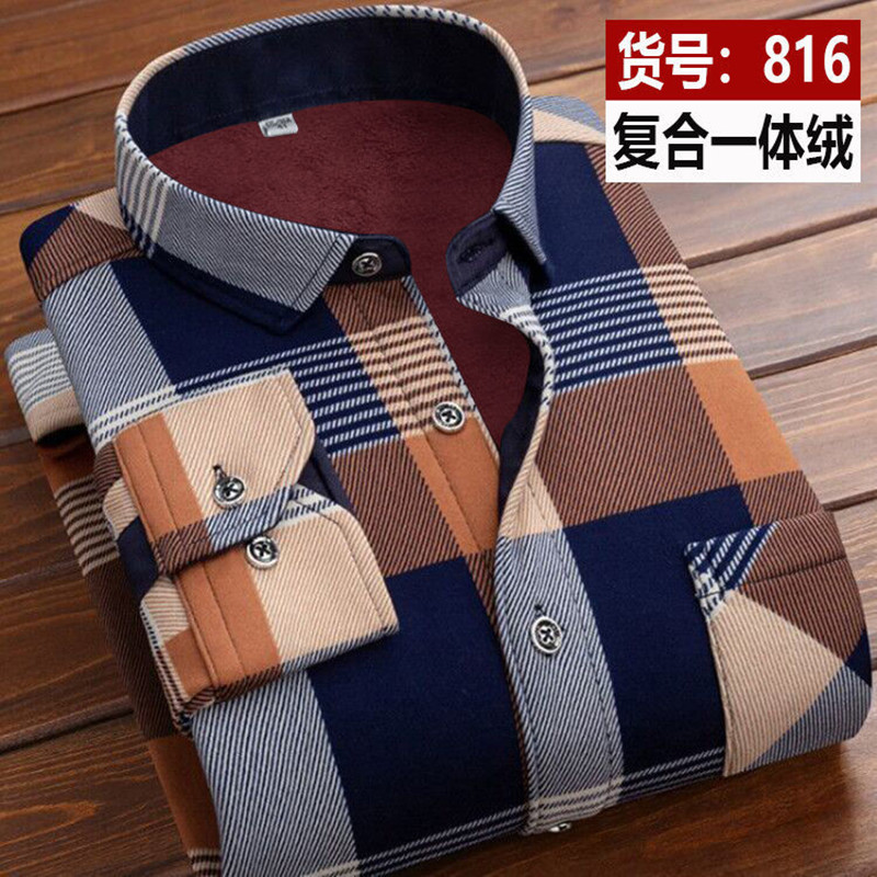 Camisas masculinas listradas d - Flannel Shirt Lined avaliação e preço