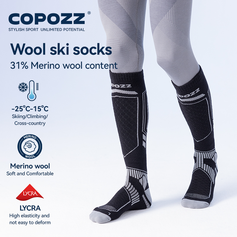 Copozz novas meias de esqui de - Thermal Sock Wool avaliação e preço