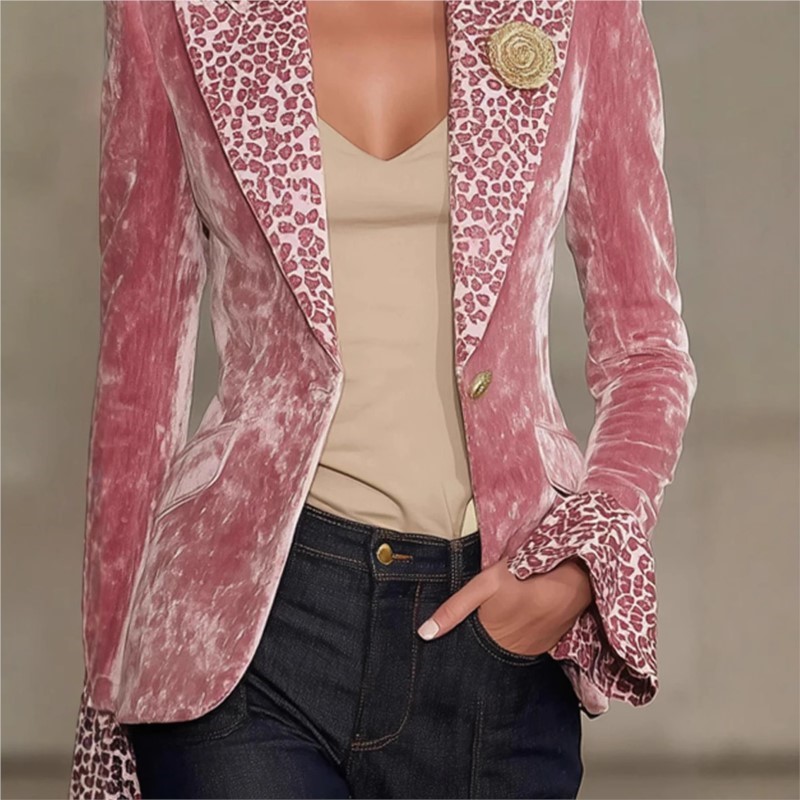Luxo cor sólida veludo blazer  - Down Jacket Packable avaliação e preço