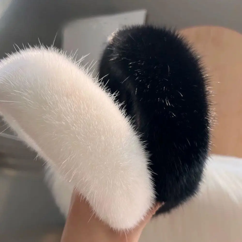2025 outono inverno pele de vi - Winter Headband Fleece avaliação e preço